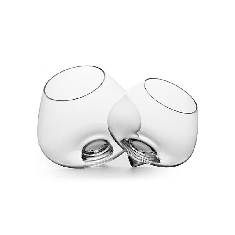 Rotate Tumbler Whiskey Glass Top Belly Cigar Whisky Cocktail Drinking Wine  Rf