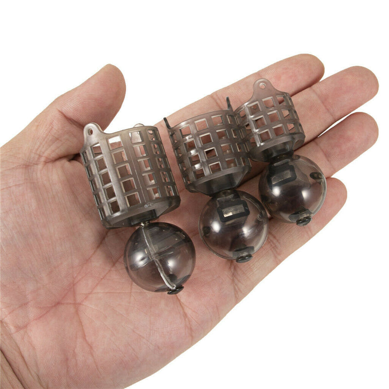 Fishing Bait Feeder Terminal Tackle Accessory Inline Method Feeder L/M/S L