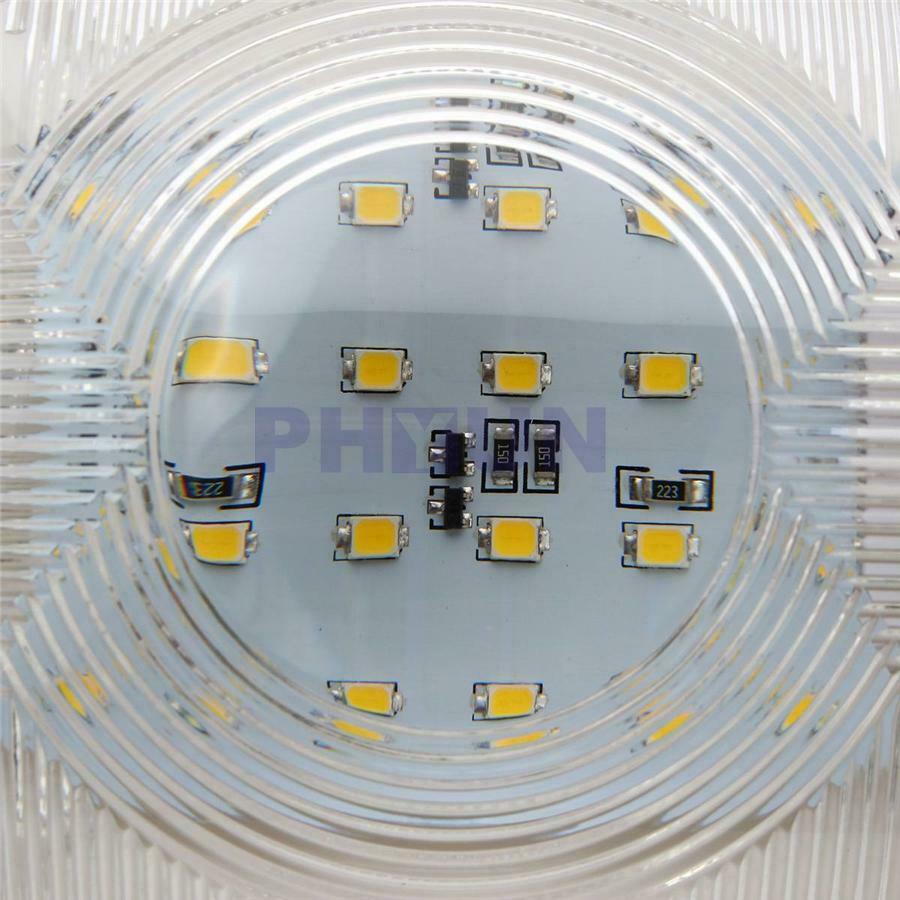 2x 12V Car RV Camper Trailer LED Double Dome White Light w/ 2-way Switch ON/OFF