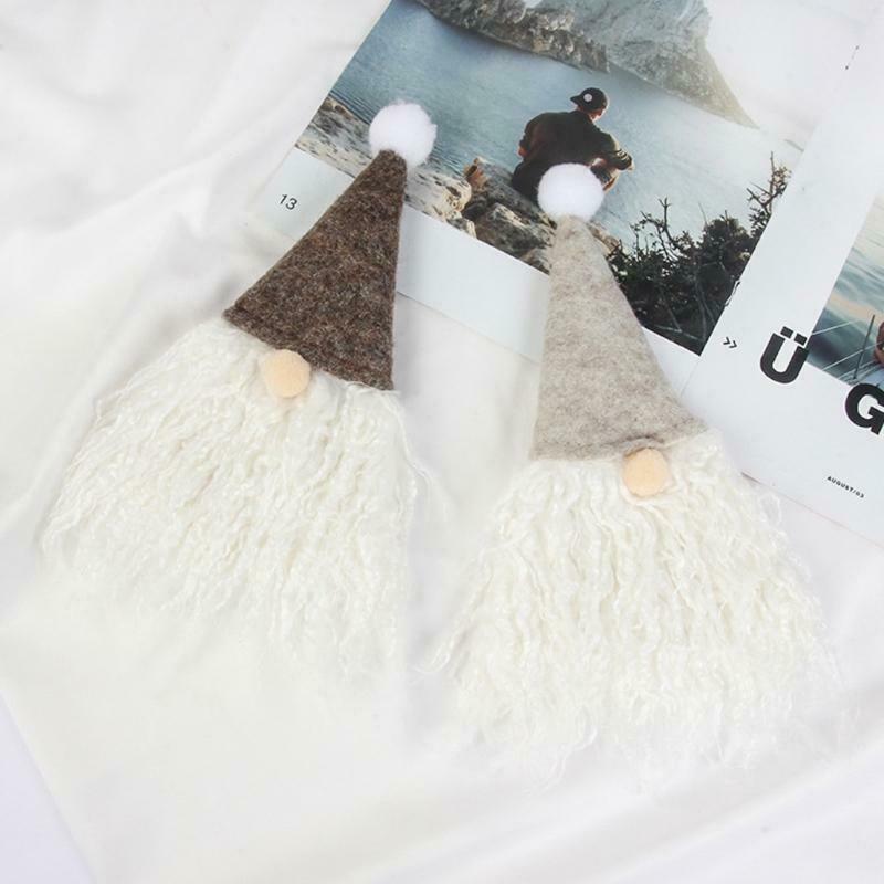 5pcs Christmas Gnome Wine Bottle Covers Handmade Tomte Swedish Gnome Toppers