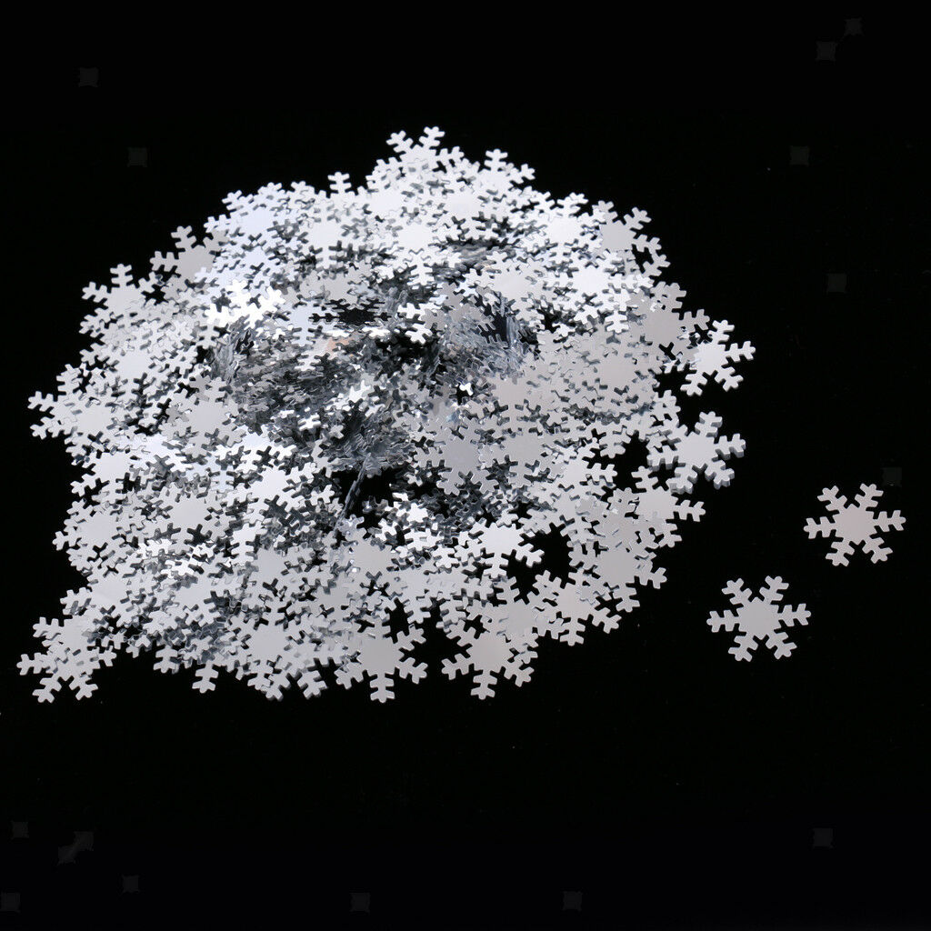 White Snowflake Christmas Party Dinner Table Confetti Sprinkles Decor 15g