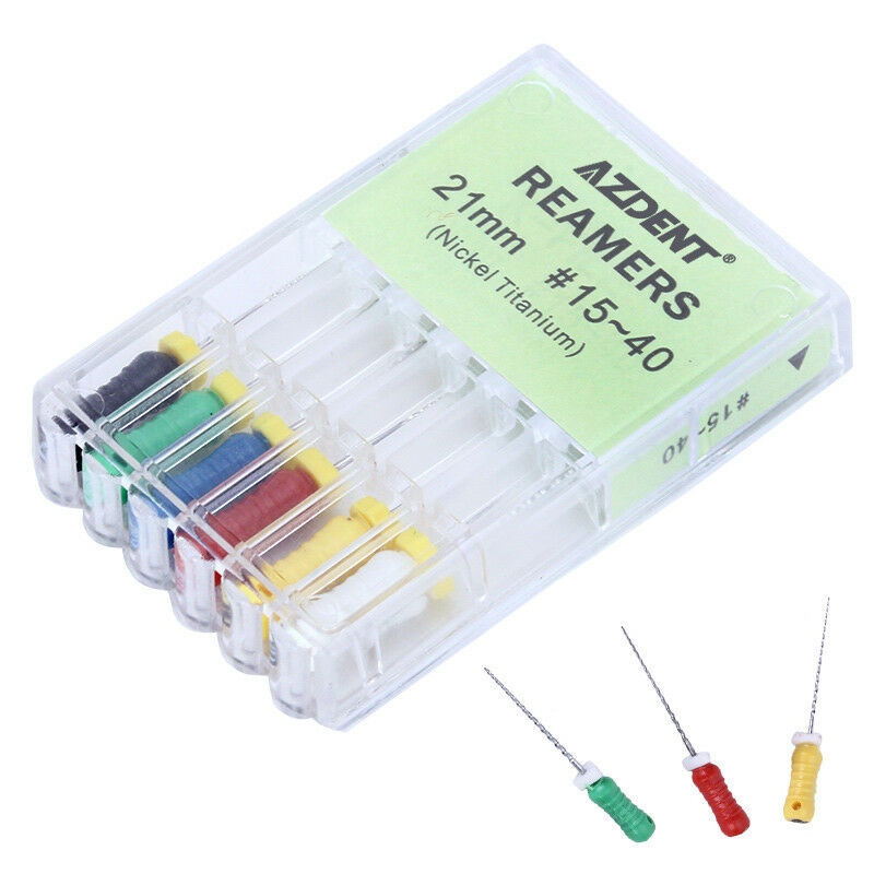 20 X Dental Endodontic Stainless Steel Root Canal Hand Use REAMERS 15#-40 21mm