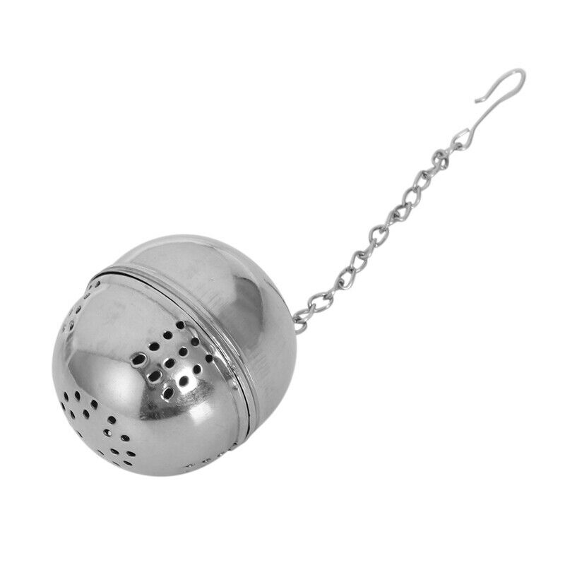 Stainless Steel Egg Shaped Tea Kettles Infuser Strainer Locking Spices Ball P3K2