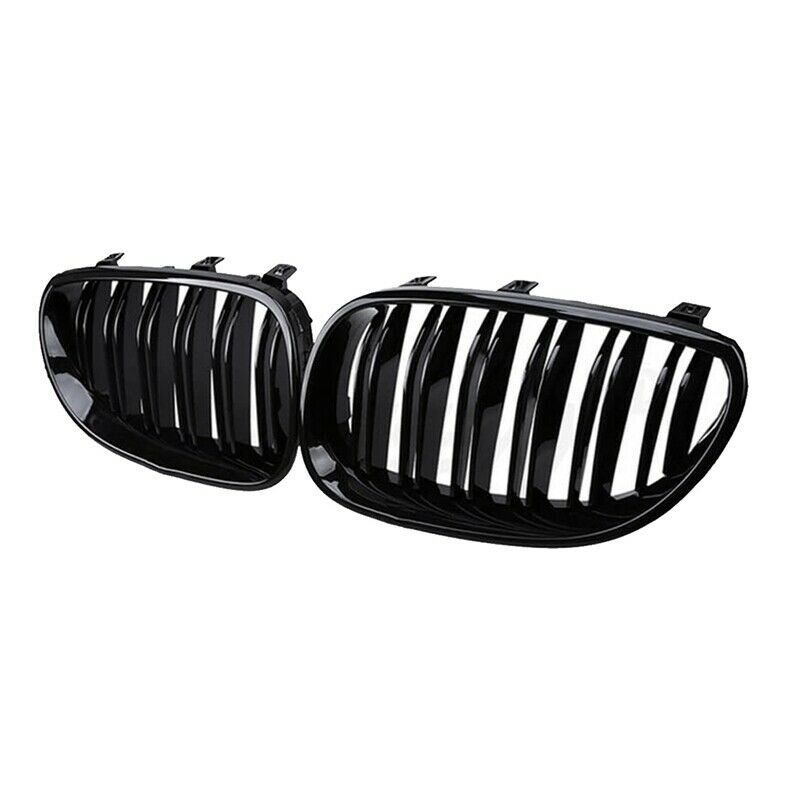 Front Kidney Grill Double Slat Double Line Grille for BMW E60 E61 5 Series 03-10