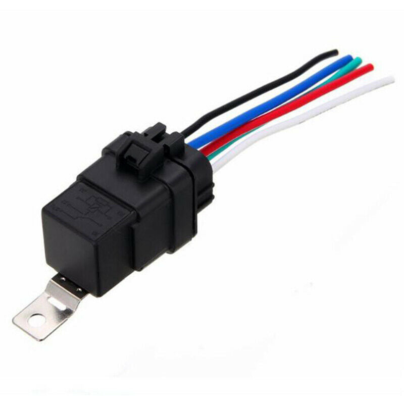 5Pin Automotive Car Relay Switch Harness Waterproof 30A/40A 12VDC 12AWG Wire SJ