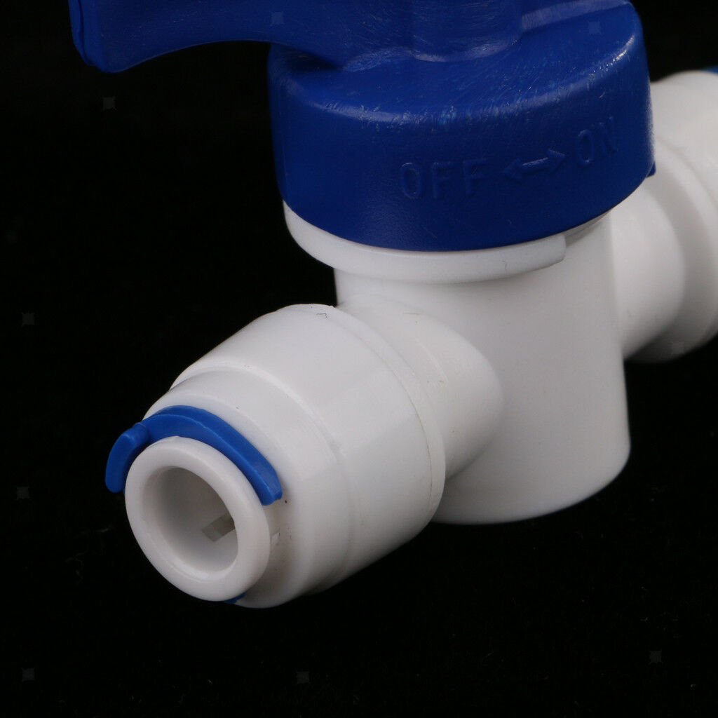 1/4" Tube 1/4" Thread Ball Valve Quick Connect Fitting for RO Water Filter