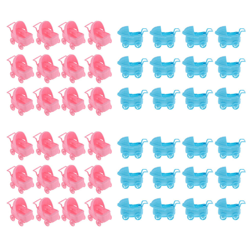 Pack of 48 Baby Carriage Baby Shower Gender Reveal Birthday Party Favor Table