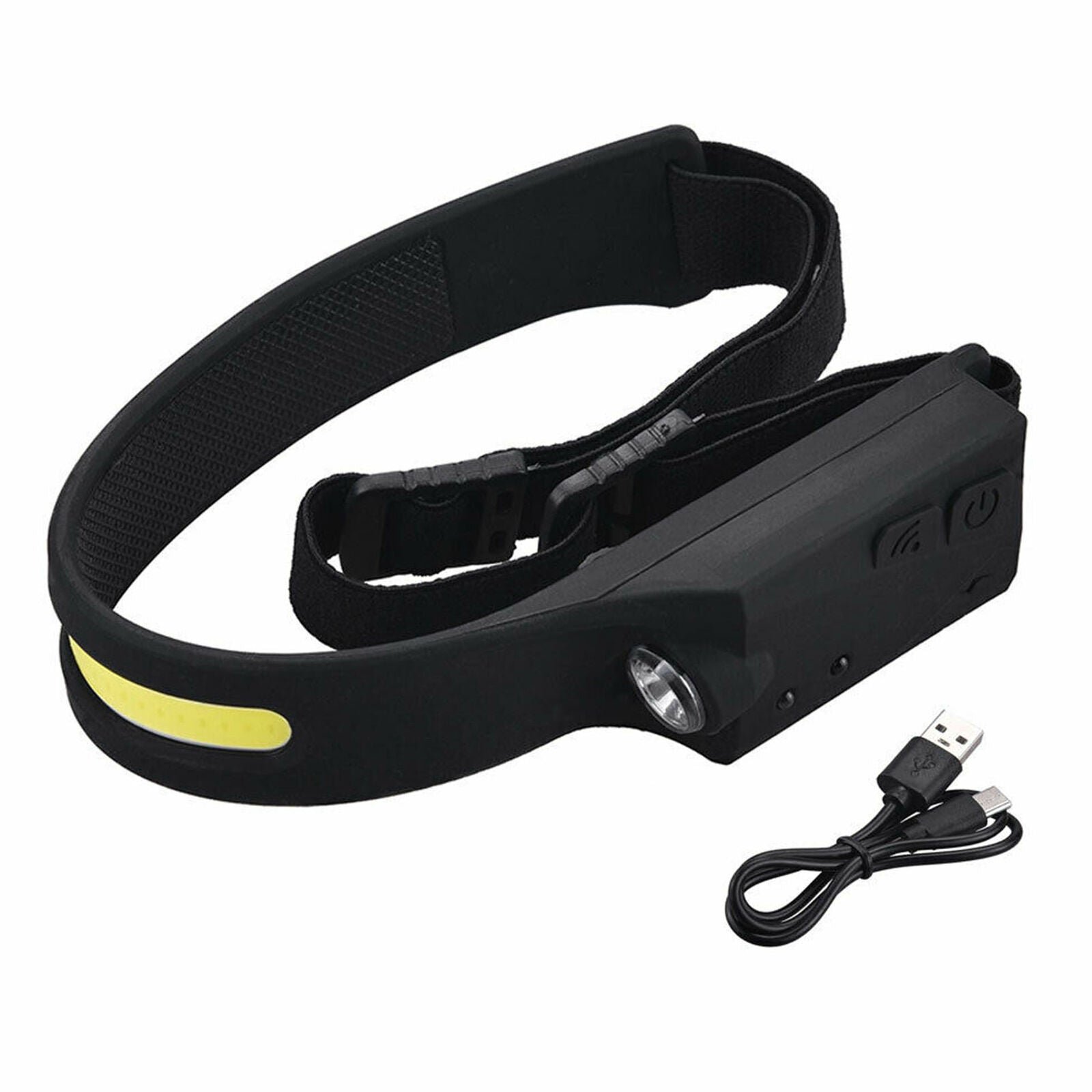 USB Rechargeable Headlamp Flashlight Headlight Head Band Waterproof Bright Lamp