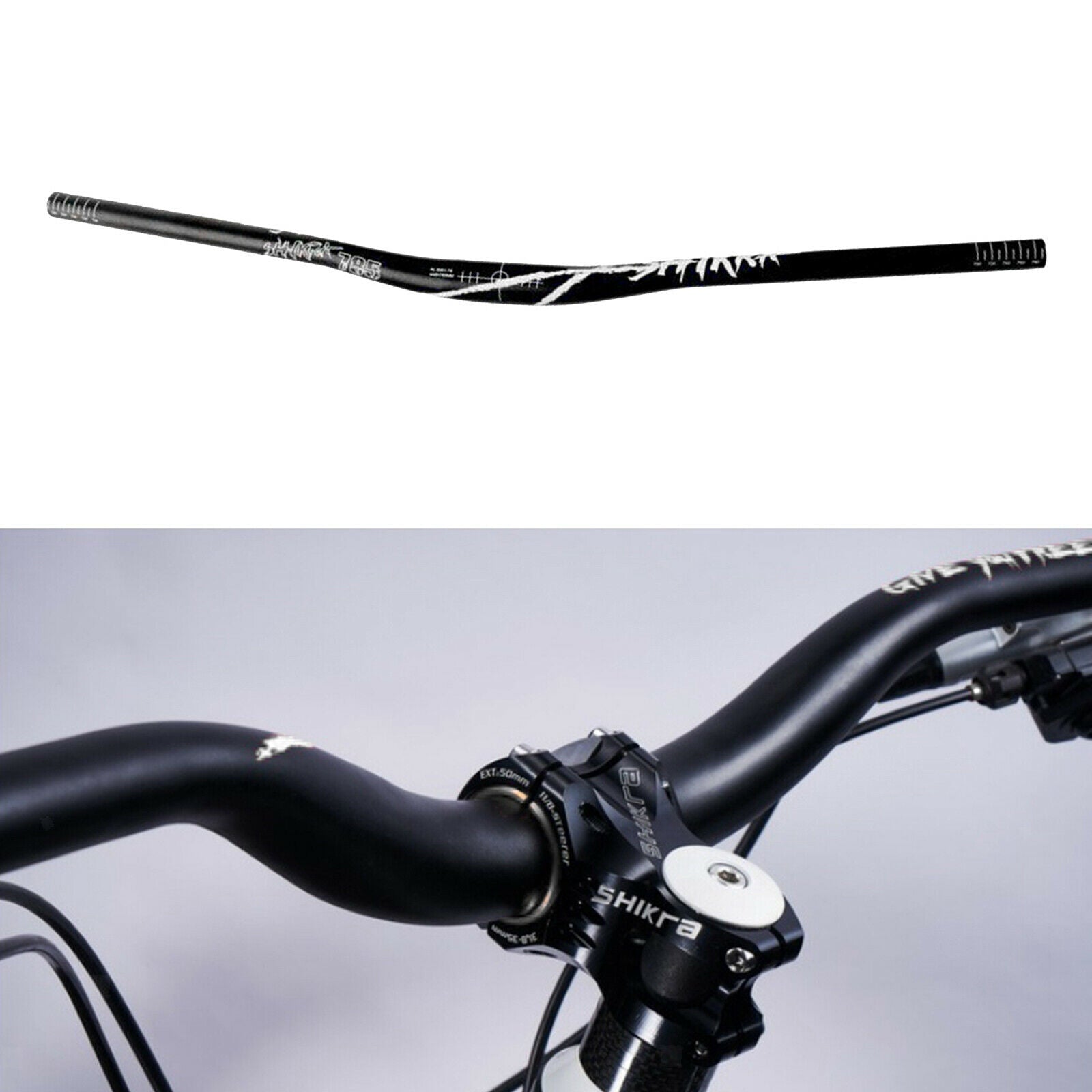 Mountain Bike Handlebar Riser 785mm Aluminium Alloy DH Downhill Bike Hi-Rise
