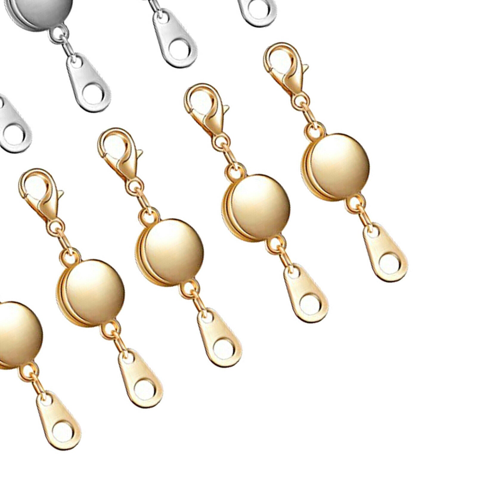 12pcs Jewelry Locking Magnetic Clasp Closures Hook for Necklace Making