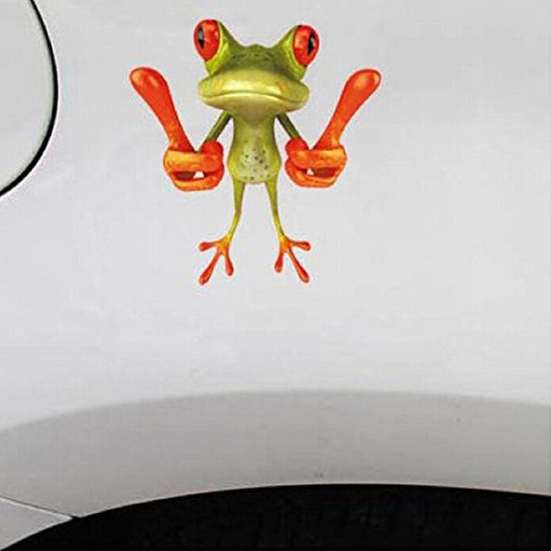 Funny Frogs Car Styling Stickers Animal Stickers for All Cars Pattern Rand.l8