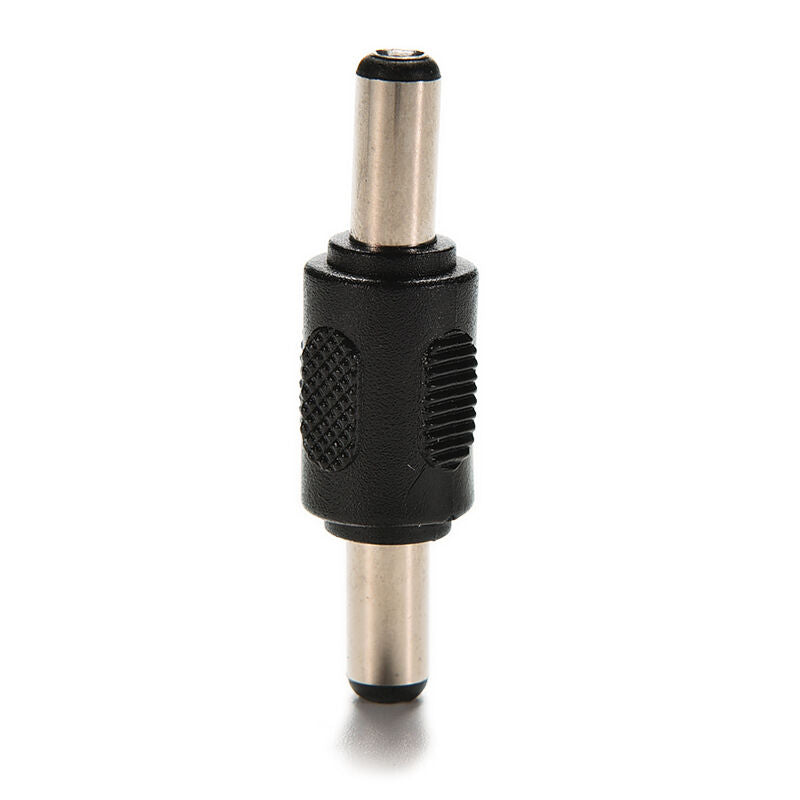 2X Both 5.5mm x 2.1mm Male CCTV DC Power Plug to Male Plug Adapter Connect.l8