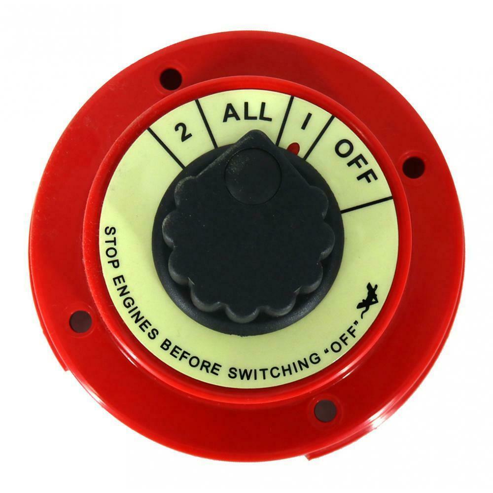 Battery Selector Switch, 6-32 V Dual Batteries Power Selection Switch for Car,