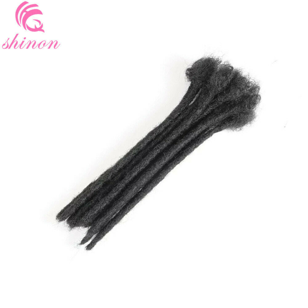 10PCS 8" Handmade Dreadlocks 100% Human Hair Dreads Reggae Locs Hair Extensions