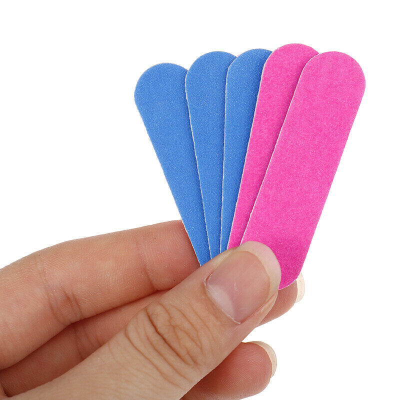 100Pcs Double Side Disposable Nail Buffer Files Sanding Block Grit Nail F EADFA
