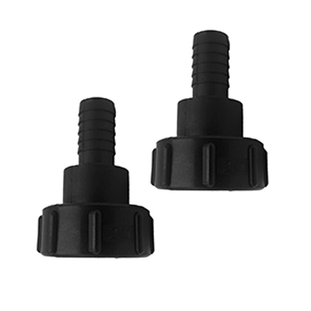 2 Pieces 1000L IBC Tank Connector Garden Hose Hosetail Fitting 60mm(2 inch) to