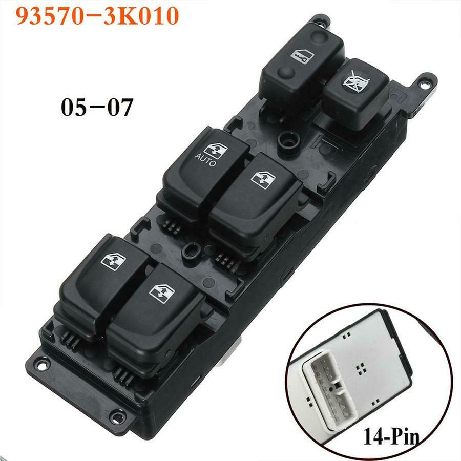 For Hyundai Sonata 2005-2007 Front LH Window Master Switch Button 93570-3K010