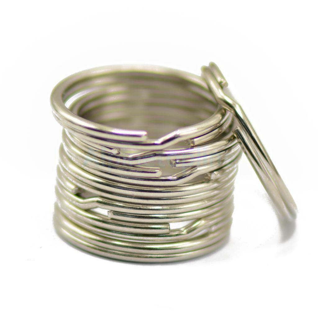 50pcs Fashion Metal Key Holder Split Rings Keyring Keychain Accessories 、.l8