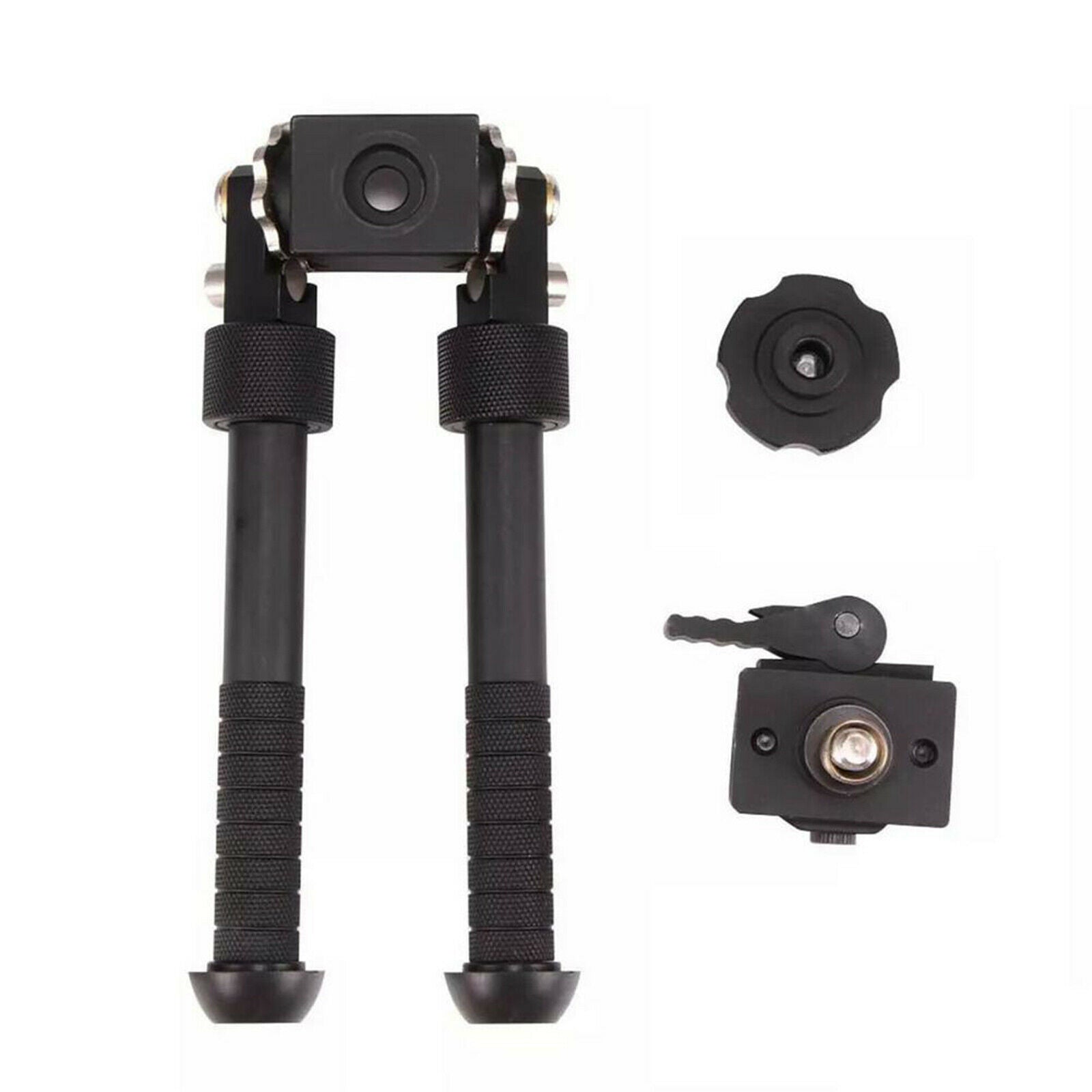 Aluminum Alloy Tilting 360-degree Rotating Bipod Retractable for Climbing