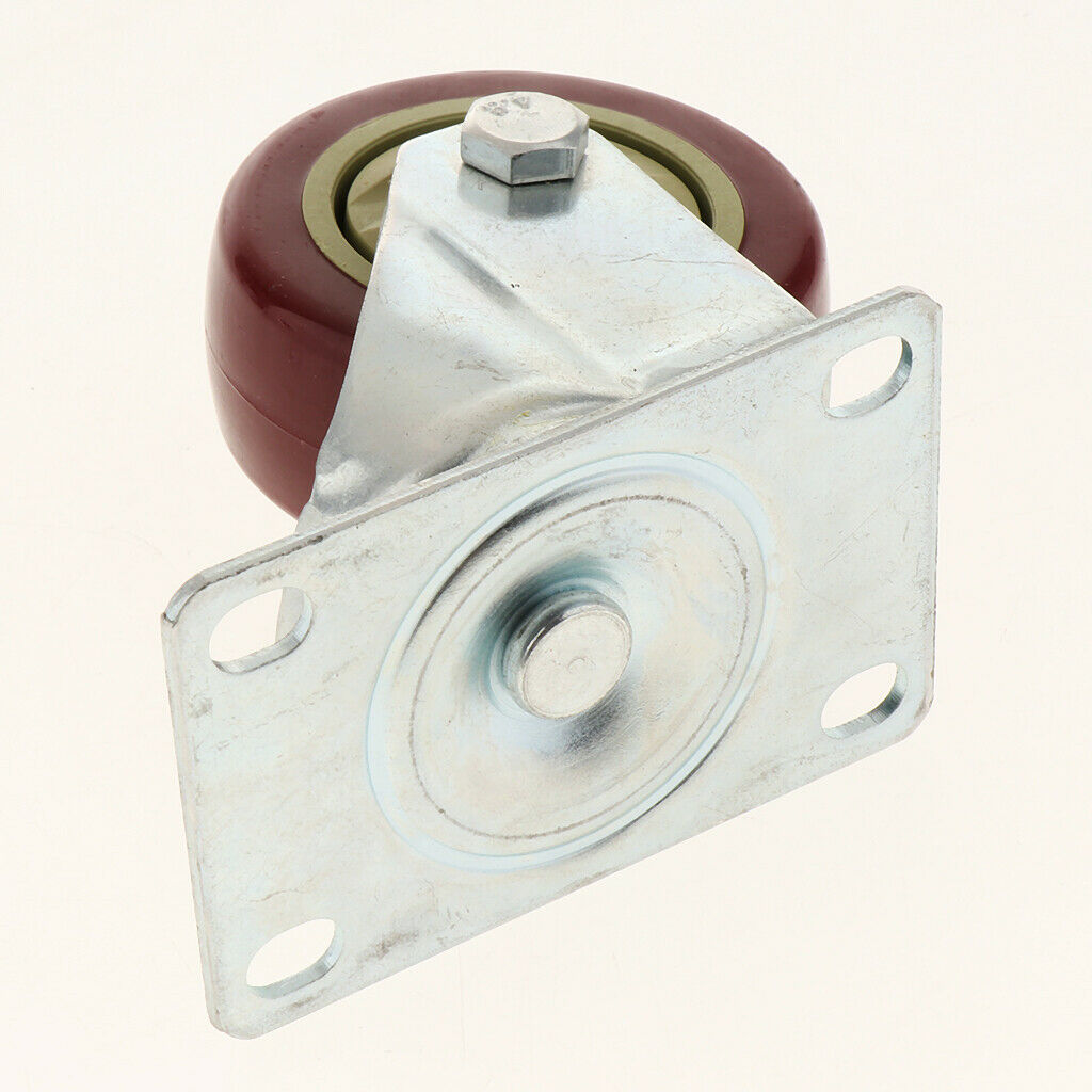 1 Piece 3inch PVC Jujube Wheel Rubber Single Wheel Casters Furniture Casters