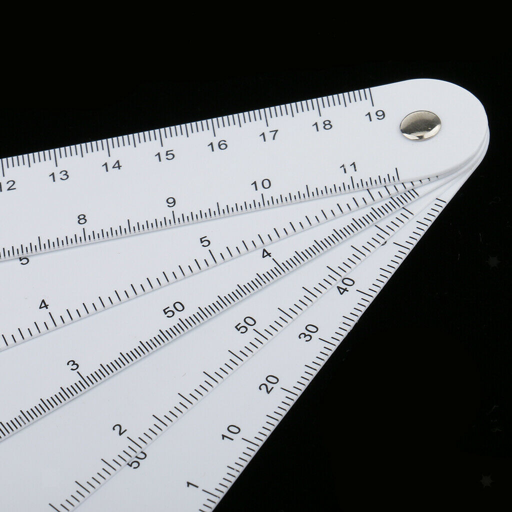 Architect Engineering Scale Ruler 10 Scales Foldable Multi Ratio Rulers