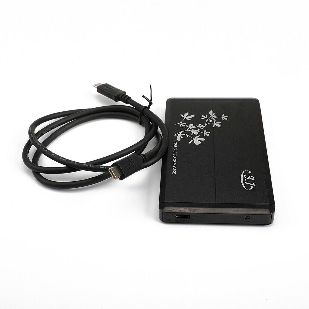 60G USB Type C 3.1 2.5-inch External HDD Hard Drive Enclosure Case, Optimized