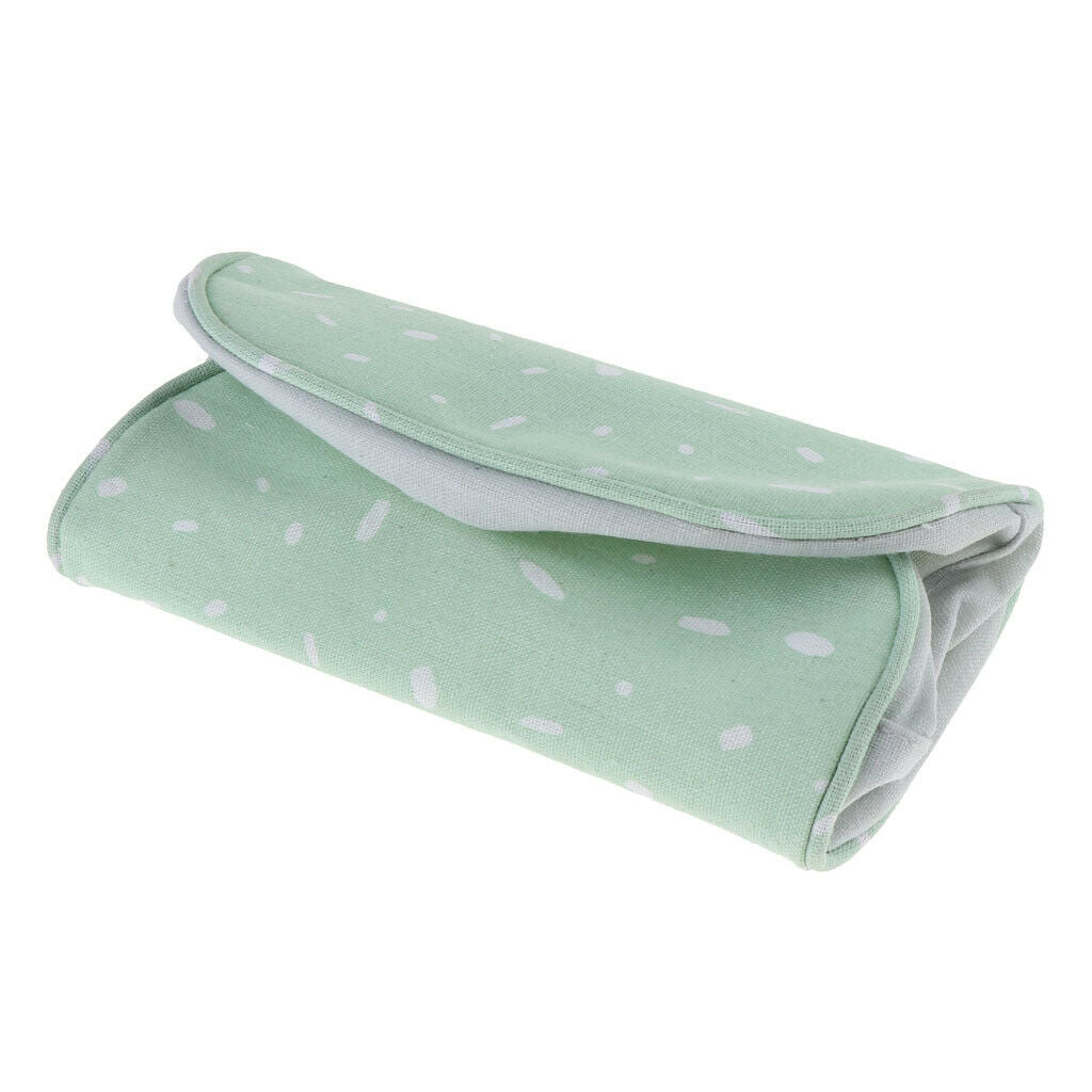 Travel Canvas Tissue Box Napkins Storage Holder for Home Car Light Green