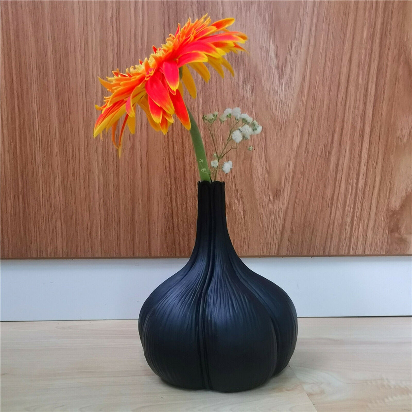 Simple Geometric Garlic Small Bud Vase Desktop Modern Office Decorative Vase