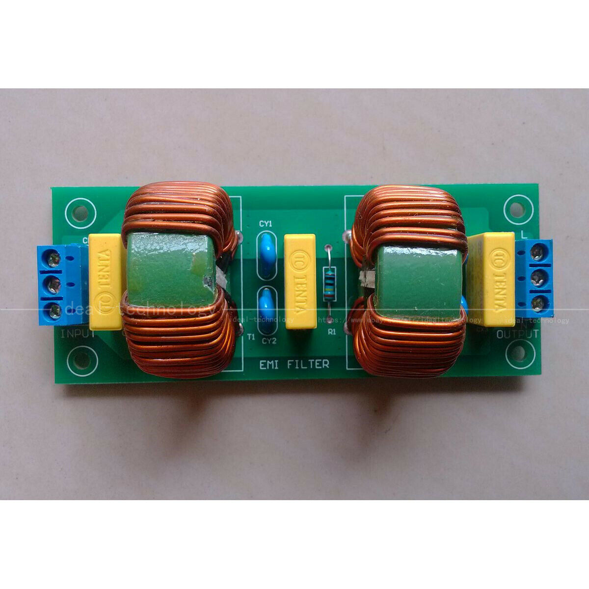 10A EMI filter Power Purifier Finish board AC0V ~ 220V / DC0V ~ 400V 40*100mm C1