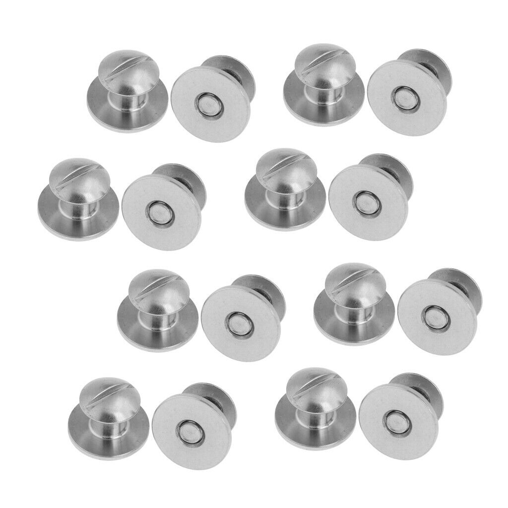 16pcs Stainless Steel Book Screws for Tech Scuba Diving Diver Backplate Pad BCD