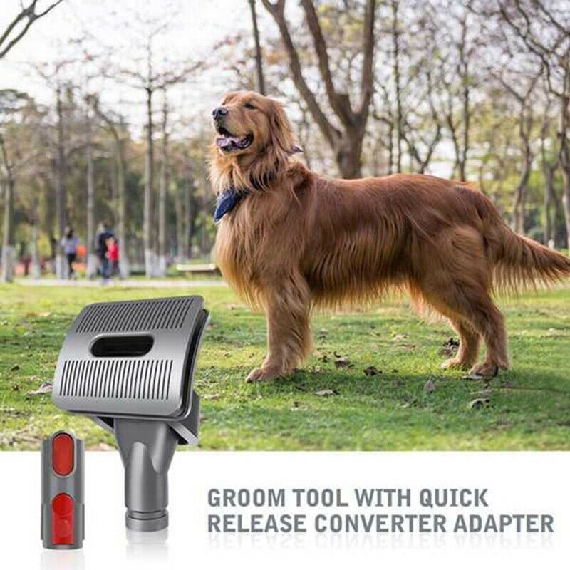 Vacuum Attachment Dog Cat Pet Bed Brush Groom Tool Compatible for Dyson V6 VY2V6