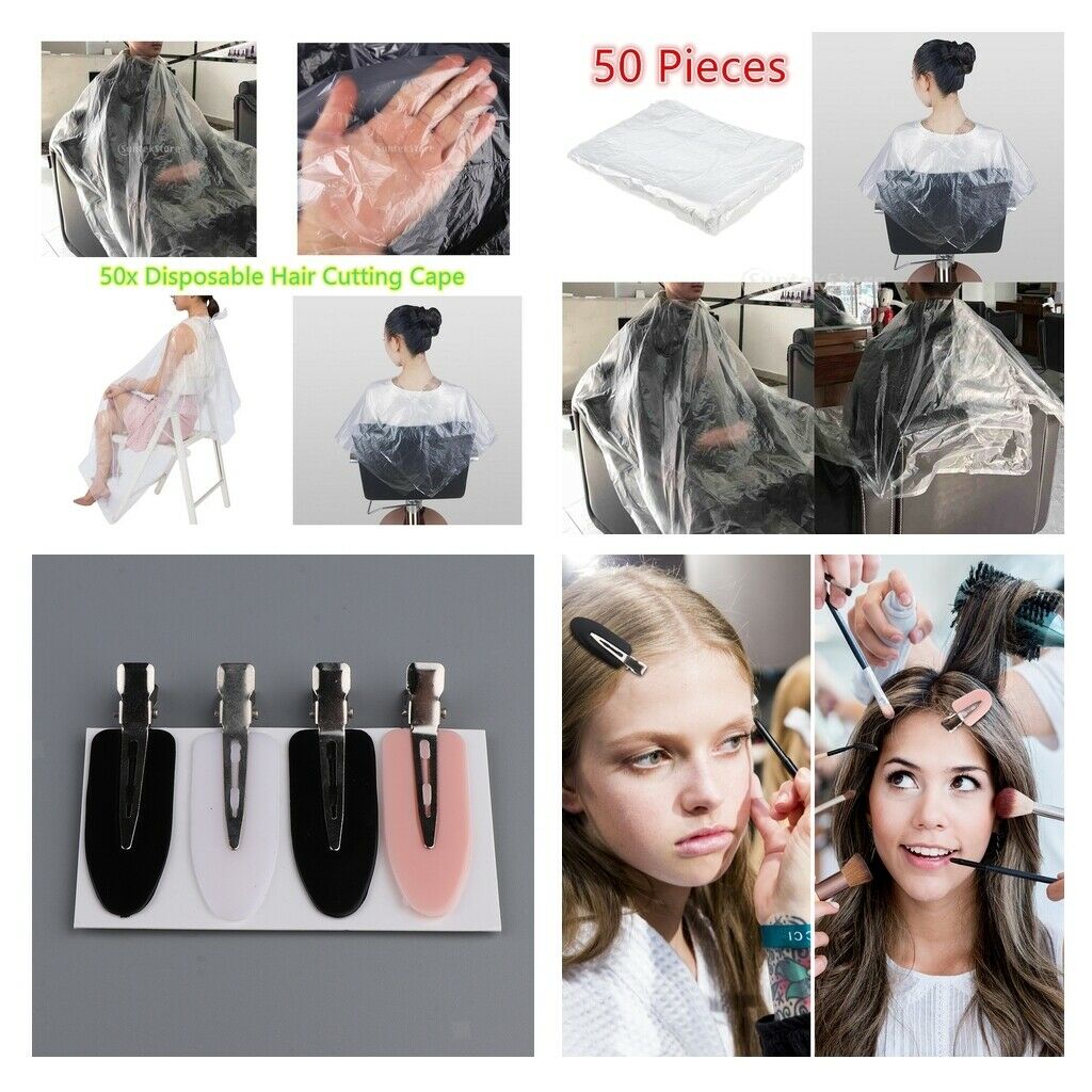 150x Disposable Hair Cutting Cape Salon Barber Shop Capes Cloth +Free Gifts