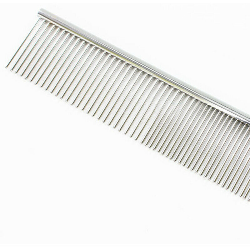 Pet Comb Dog Metal Double Row Teeth Brush Grooming Hair Stainless Steel Comb HN