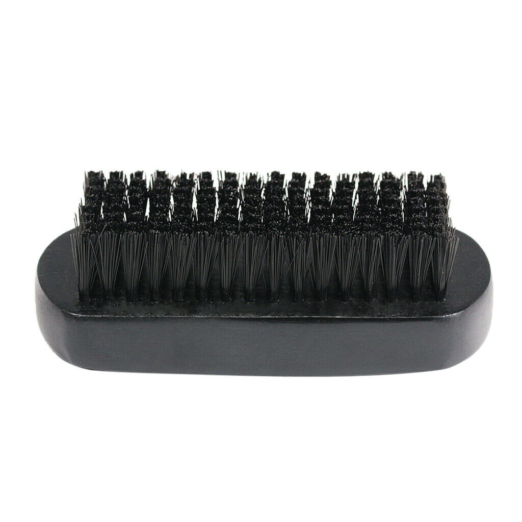 Men's Wooden Beard Mustache Facial Hair Brush Grooming Tool Black