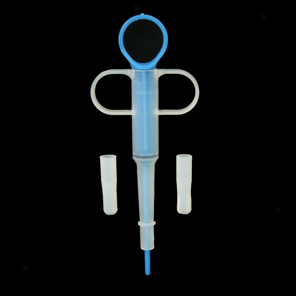 Blue Pet Dog Cat Pill Gun Piller Pusher Syringe Set + Paws Nail Grinder Trimmer