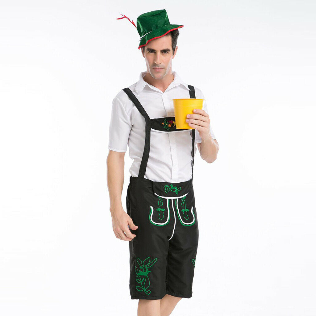 Adults Men Oktoberfest Bavarian Beer German Fancy Dress Lederhosen Party XXL