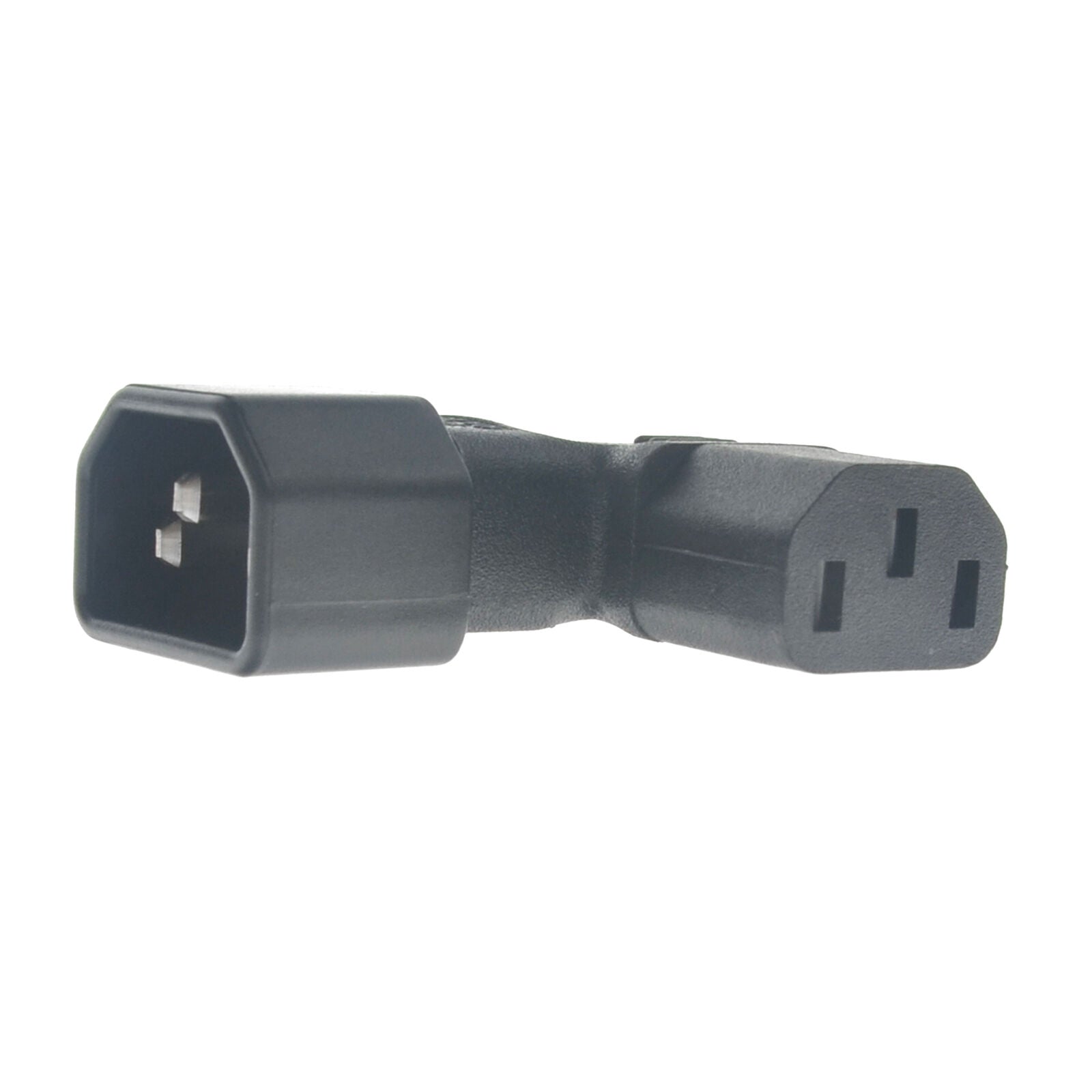 1 x IEC320 C14 To C13 Right Angle 90 Degree AC Power Adapter Extension N109