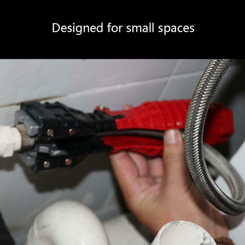 18in1 Foldable Water Pipe Wrench Double End Basin Bottom Pliers Sleeve Bathroom
