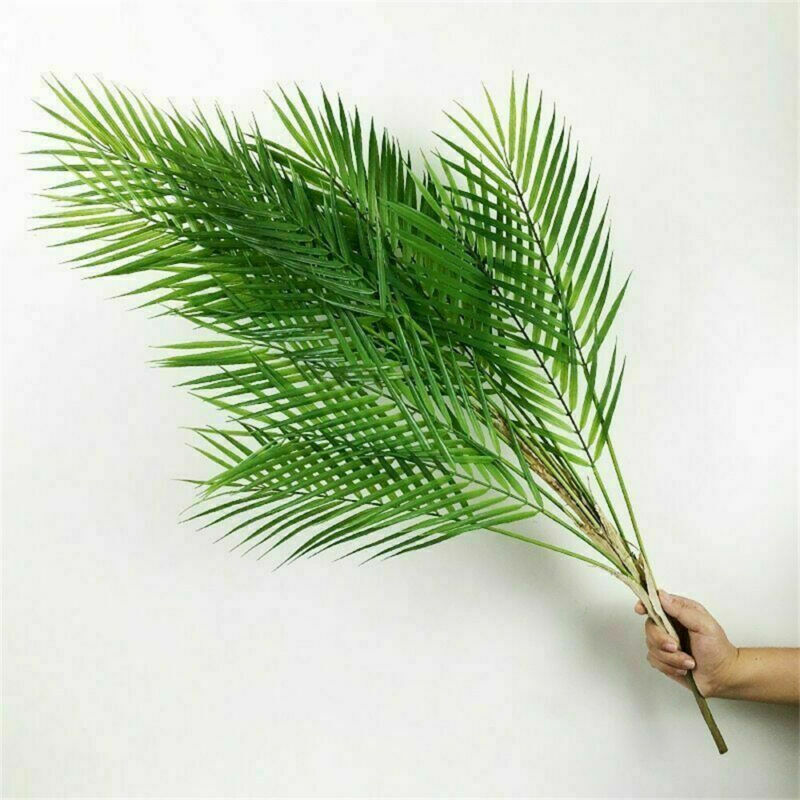 Artificial Palm Leaves Tall Green Tropical Foliage Room Garden Decor