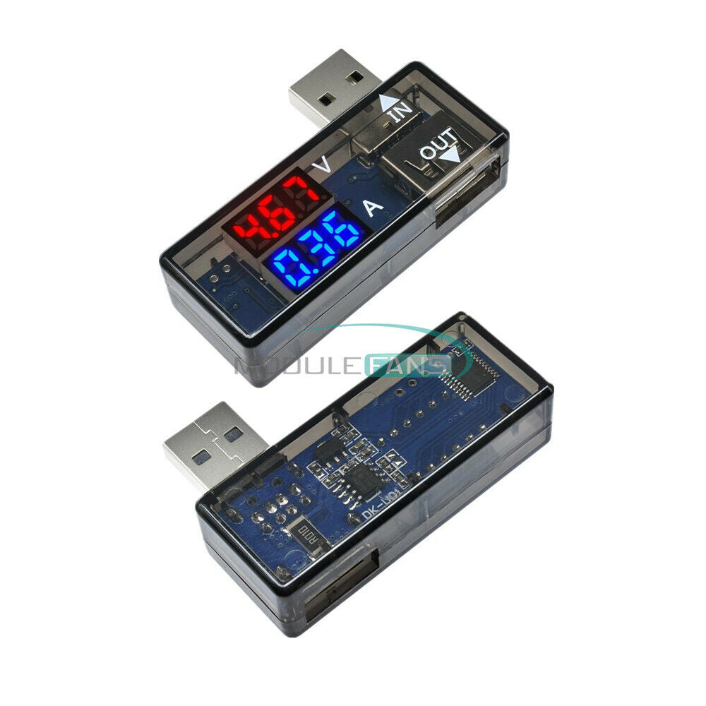 5V LED Display USB Power Battery Current Voltage Voltmeter Ammeter Tester Meter