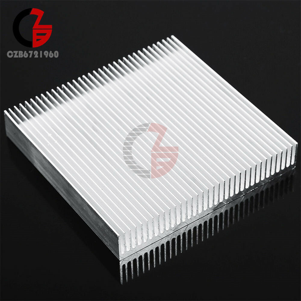 Aluminum Heat Sink Cooling For LED Power IC Transistor DC Converter 90x90x15mm