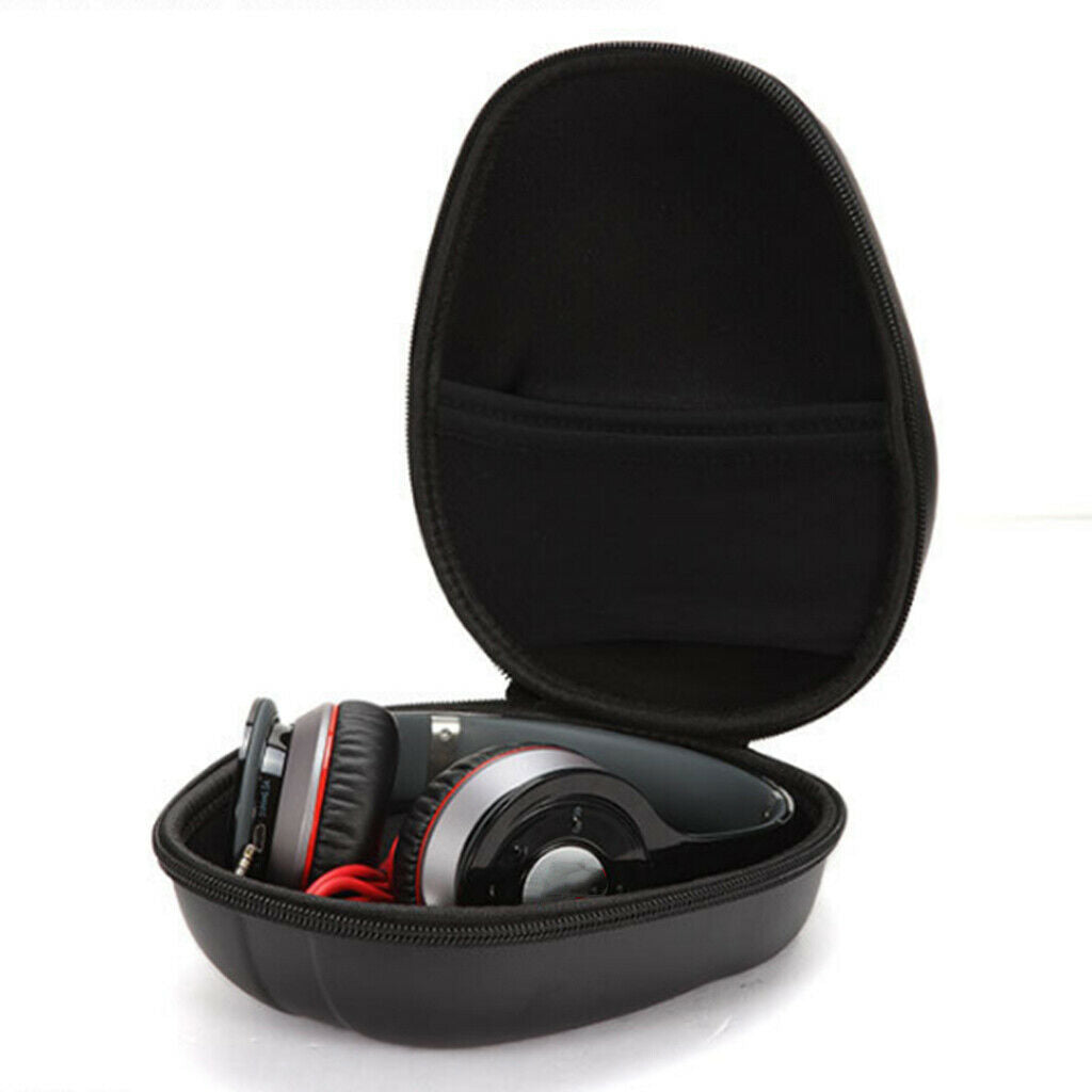 Hard Storage Carrying Travel Case Box For Headphones Headset Earphone Black