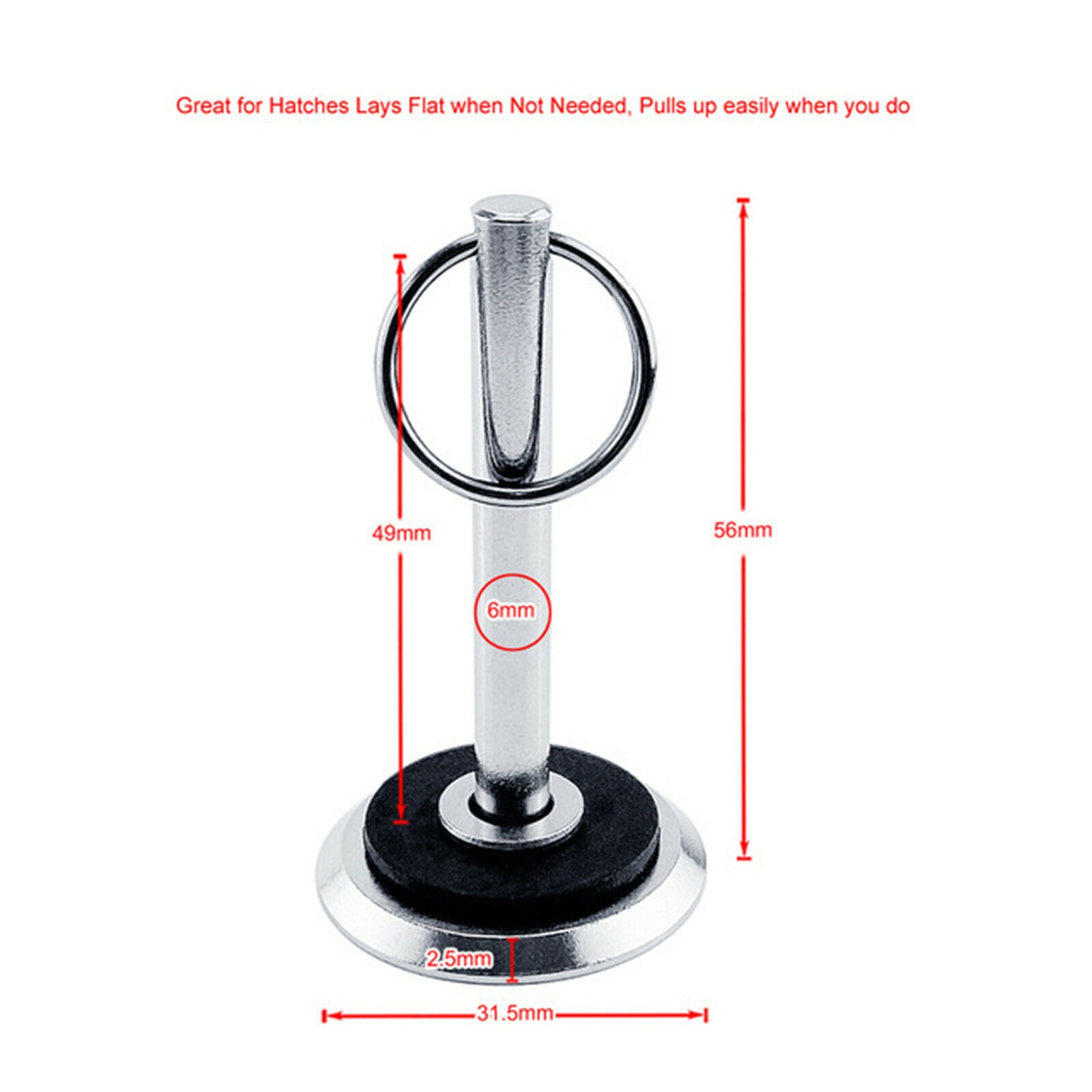 Hatch Cover Pull Handle Lift Pull for Boat Fishing Engine Cover Loft Ladders