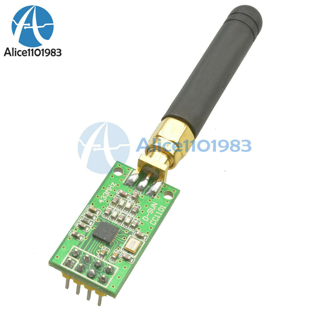 10PCS CC1101 Wireless Transceiver 315/433/868/915MHZ+SMA Antenna Wireless Module