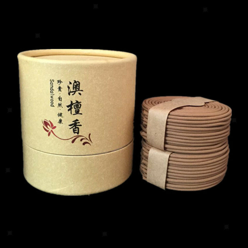 48pcs/Box Natural Incense Coil Spiral Incenses Australian Sandalwood 03