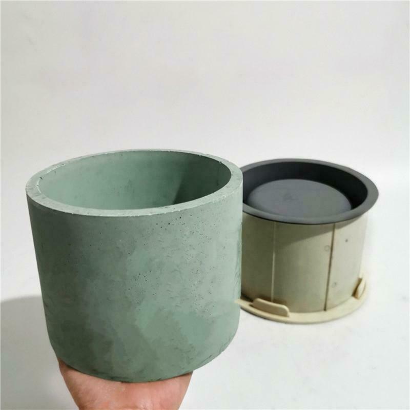 Large 6 inch Round DIY Concrete Flower Pot Silicone Mold Succulent Planter Mold