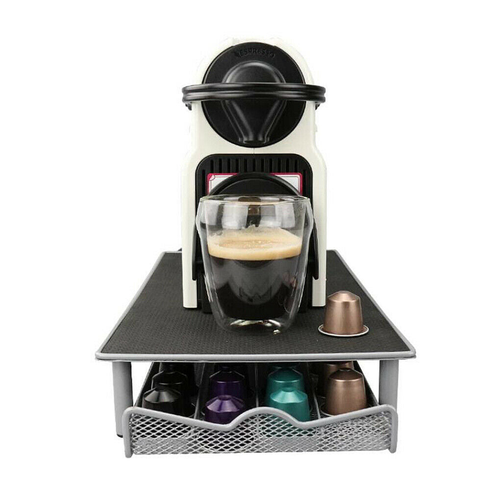 Coffee Machine Stand 40 Coffee Capsule Holder Organizer Fits Nespresso