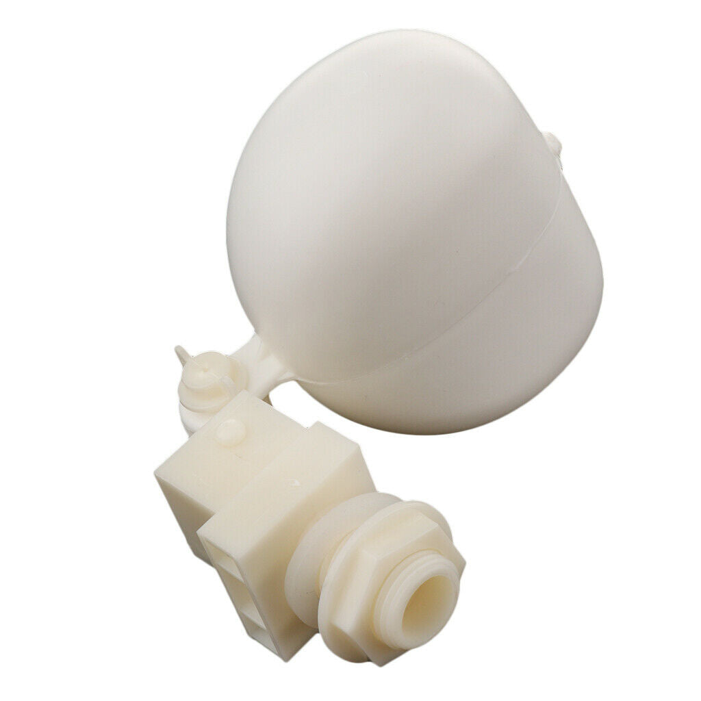 Plastic Float Valve for Water Tank Fountain, Auto Fill with Adjustable Arm White