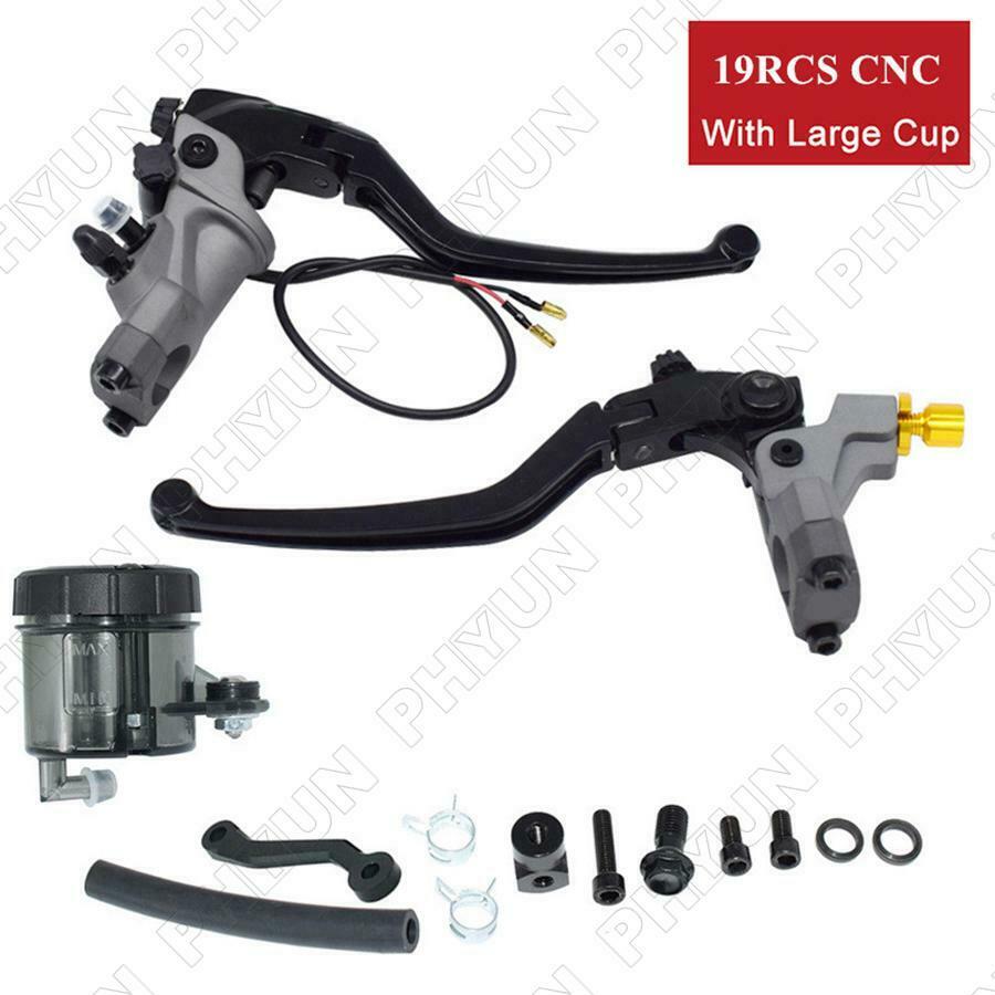 For 22mm Motorcycle Handlebar Brake Master Cylinder Cable Clutch Lever Universal