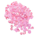 350 Nail Rhinestones DIY Charms Gem Stones 6 Sizes for Nails Face Body Pink
